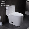 High Efficiency White One Piece Tall Elongated Toilets Bowl MAP800G