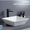 Above Counter Easier Installation White Color Ceramic Utility Sink