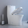 Full-Skirted Toilet Design White One Piece Comfort Height Toilet Round Bowl