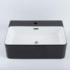 One-Piece Seamless Design Black Bathroom Sink Strong And Durable Basin