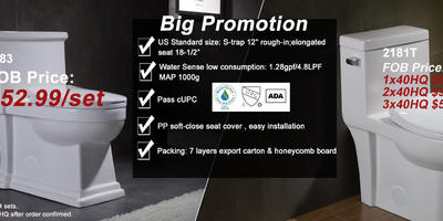 Mid Year Big Promotion for toilet and sink