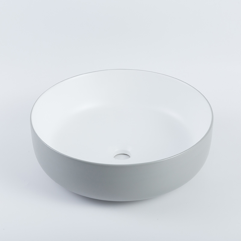 Premium Quality Ceramic Basin Matte Grey Finished Mini Bathroom Sink
