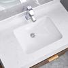 High Quality Glazed Vitreous China Undermount Trough Bathroom Sink