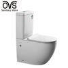 Sanitary Ware Bathroom Ceramic Cheap Rimless Standing China Two Piece Toilet