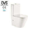 Easy Clean Rimless Ceramic Bathroom Two Piece Wash Down Wc Colored Toilet Bowl