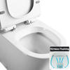 Ceramic Washdown Open Rimless Highly Efficient Dual-Flush Two Piece Toilet Bowl