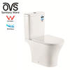 Bathroom Porcelain Toilet Water Closet Floor Mounted S Trap 2 Piece Toilet