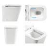 WC Bathroom Floor Toilet Rimless Flushing P Trap China Back To Wall Toilet