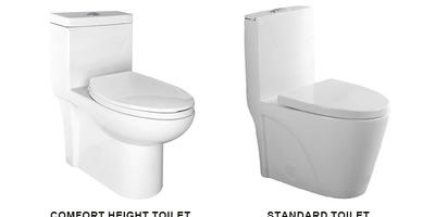 Comfort Height Toilet vs  Standard Toilet