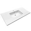 White color bathroom cabinet basin table top vanity basin