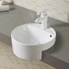 round wash basin designs semi recess ceramic sanitary ware bathroom sinks
