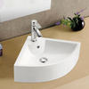 Wall Hung Small Corner Ceramic Wash Basin Semi Sinks Bathroom Models Price Basin