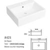 High quality ceramic wash basin above mounting washroom sink