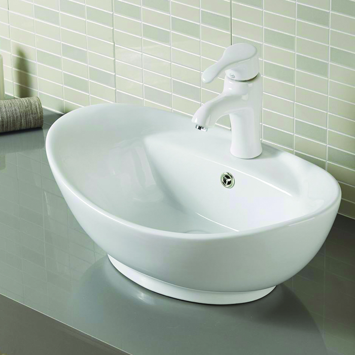 Ceramic Art Marble Wash Basin Countertop Vessel Sink