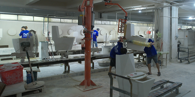 Detailed production process for ceramic toilets and ceramic wash basins