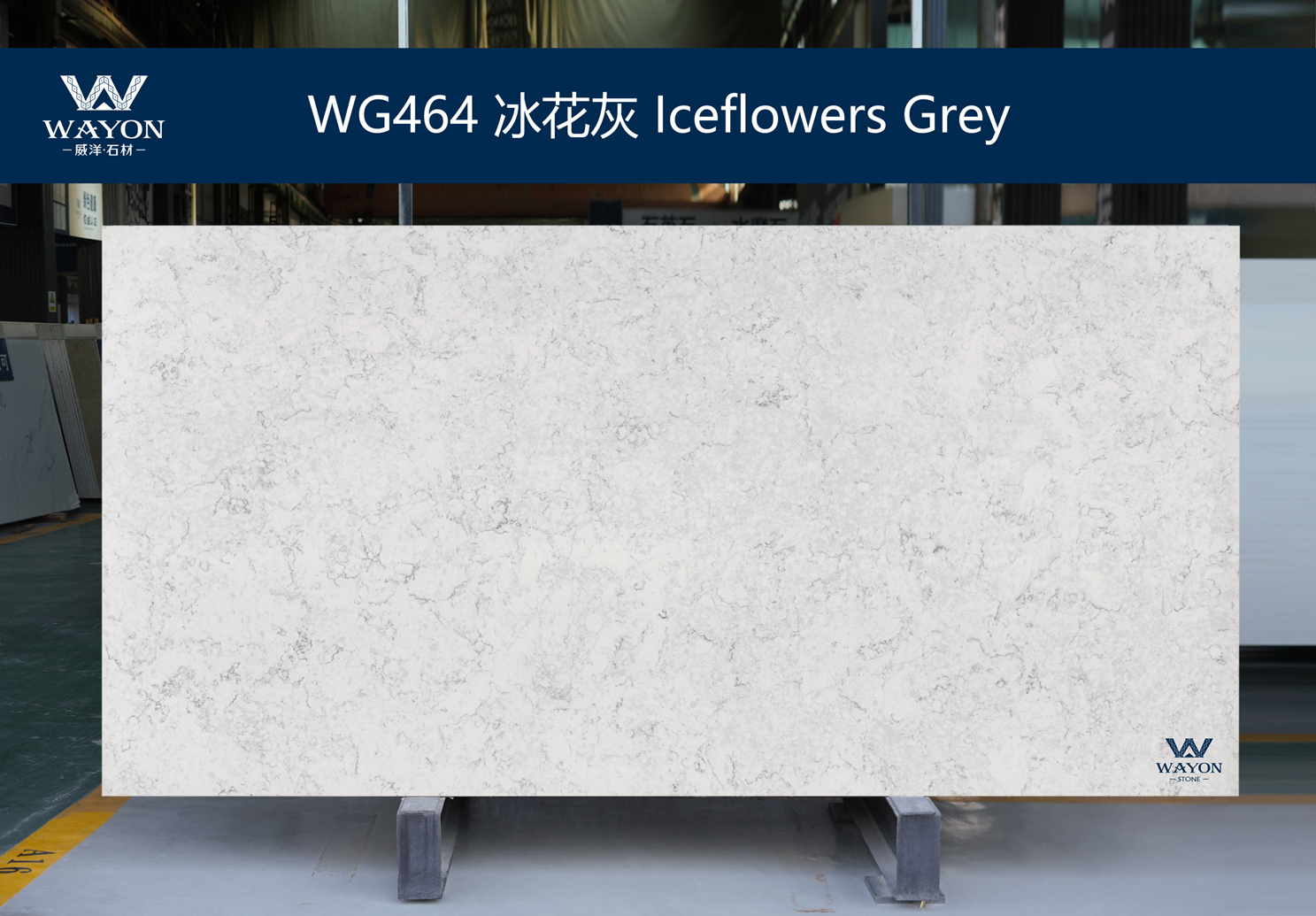 WG464 Iceflowers Grey