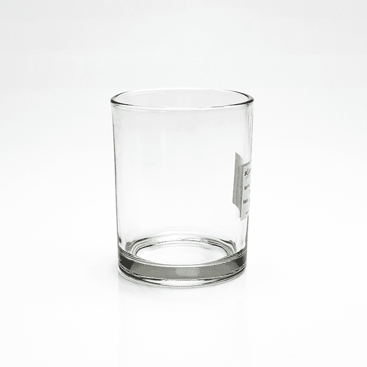 玻璃屋 9OZ 奉献玻璃烛台圆柱形透明蜡烛罐