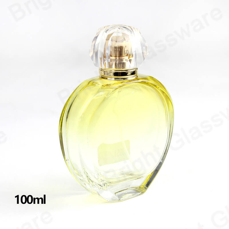 ヴィンテージトラベル詰め替え可能な丸いガラス香水瓶