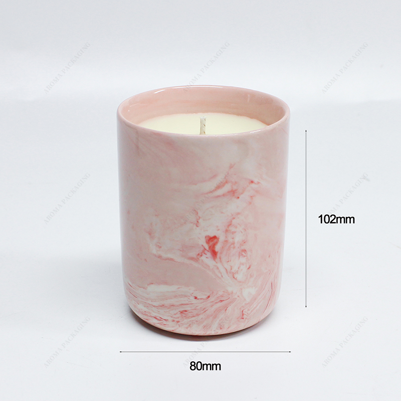 Tarro de vela de cerámica de tamaño personalizado para vela