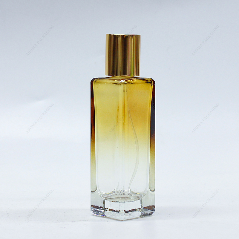 Frasco de perfume de vidrio de fábrica con tapa