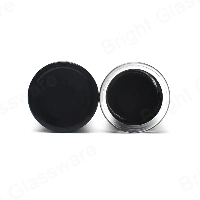 Free sample luxury black glass dome candle holder glass cloche jar wholesale