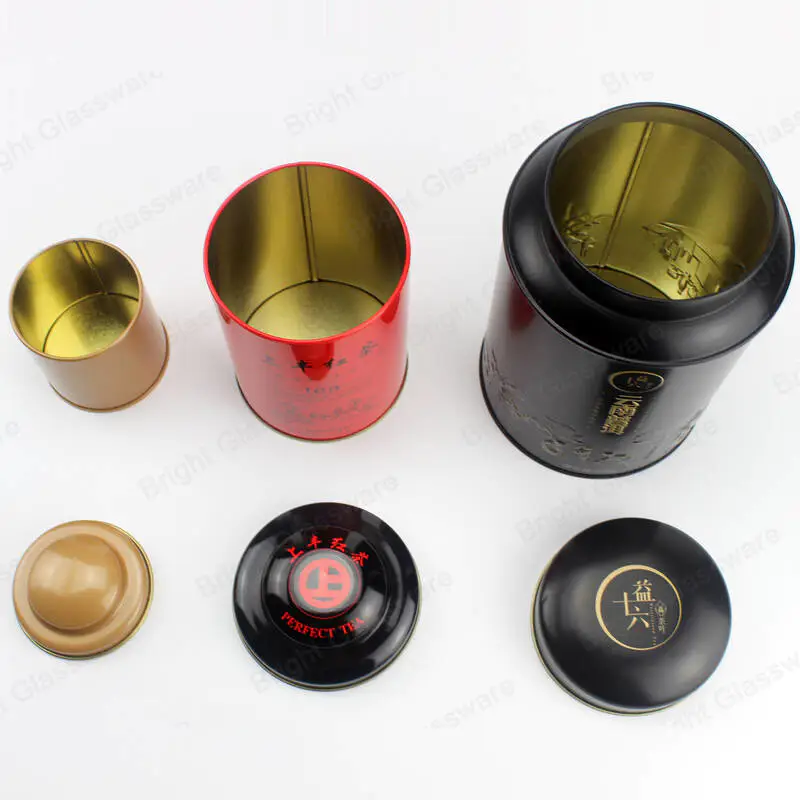 Wholesale New Luxury Tin Box Custom Logo for Tea Coffee Sugar