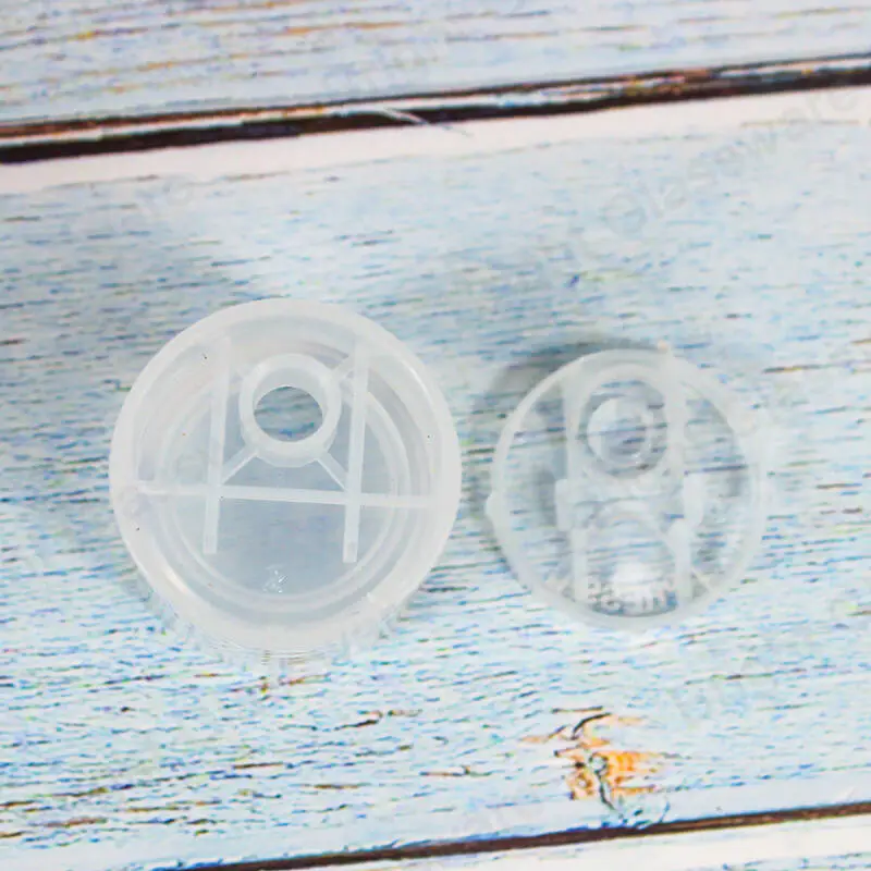 24 410 clear smooth flip top disc plastic cap for bottle