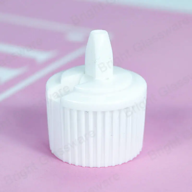 PP white plastic flip top cap 24/410 for hand soap sanitizer bottle