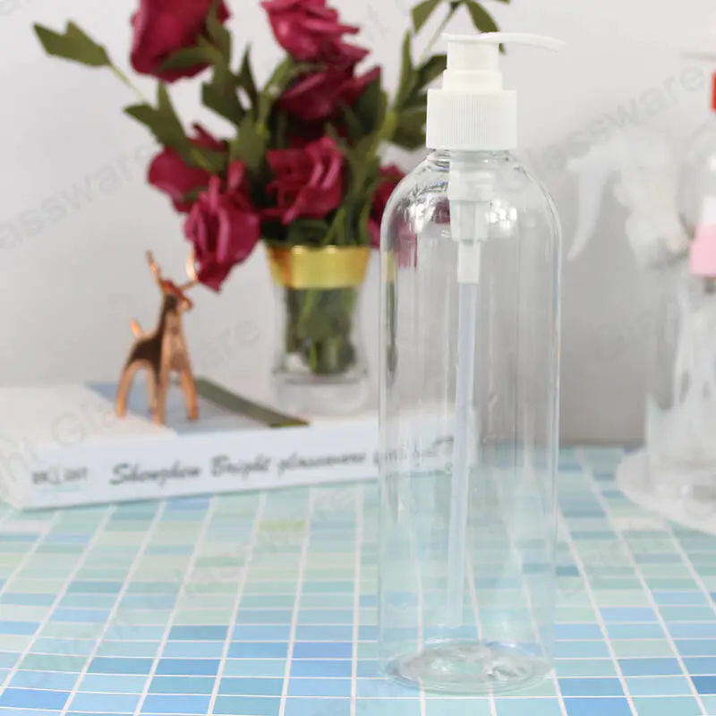 China factory wholesale plastic empty hand sanitizer bottle with white lotion pump
