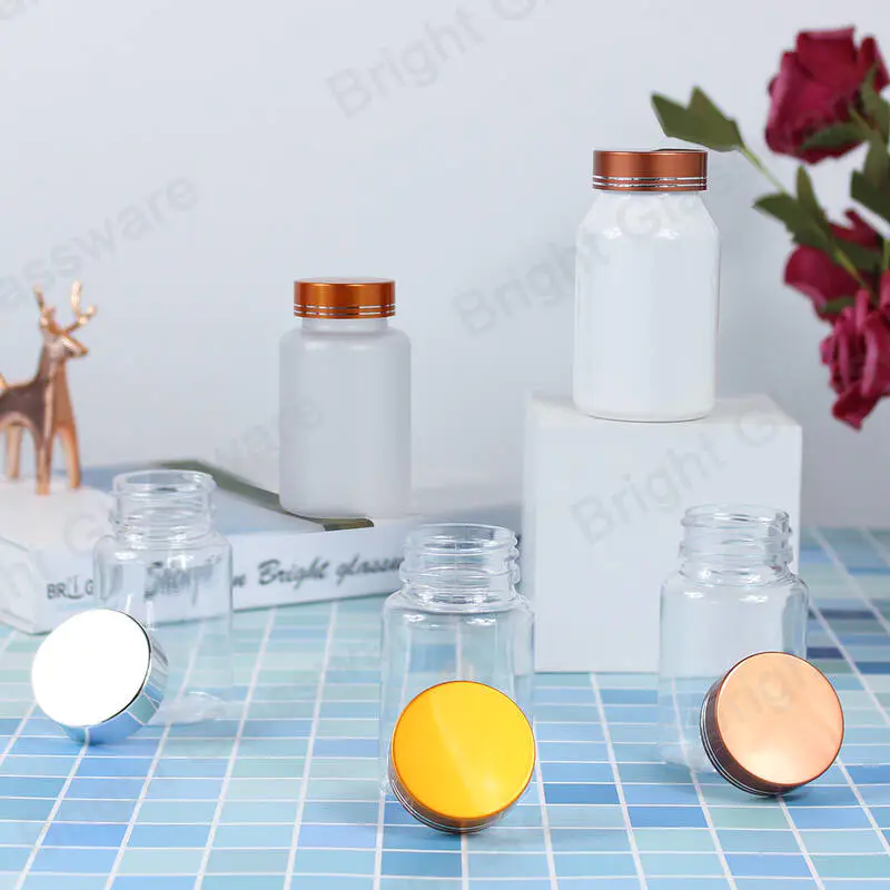 100ml wide mouth pharmacy medicine bottle plastic cosmetic bottles with child proof resistant cap