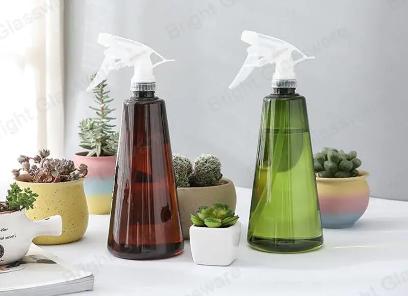New 500ml Pet Plastic Disinfectant bottles Trigger Sprayer Bottle Plastic Garden Cleaning bottles