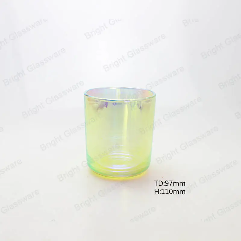 最畅销的2oz透明圆筒小底座平盖多瑙河蜡烛罐