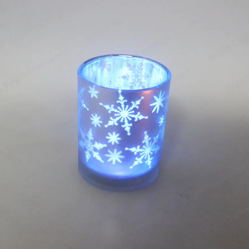 Romantic cute candle jar glass candle holders for wedding decorative & Christmas gift