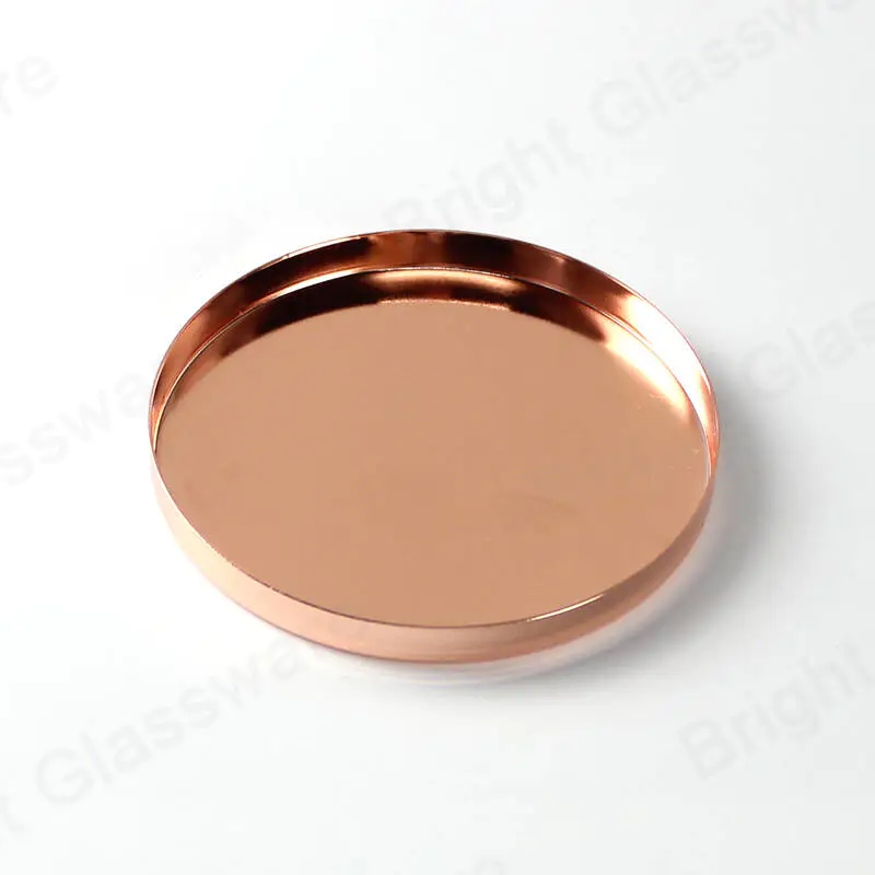 high quality rose gold candle jar lids for scented candle making