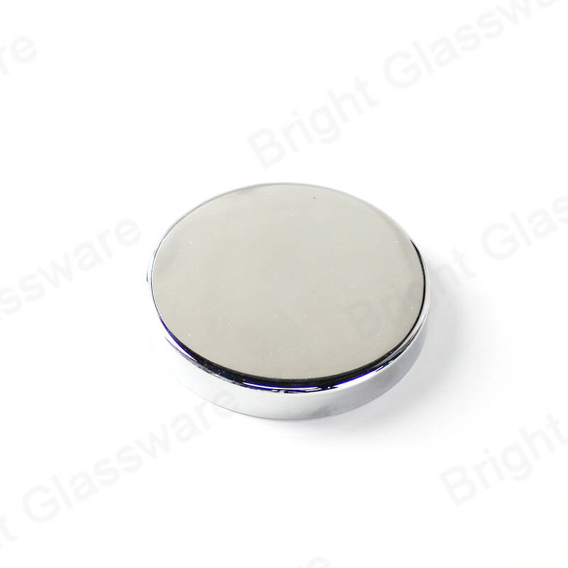 China supplier wholesale 75mm 76mm candle holder glass jars with silver metal lid