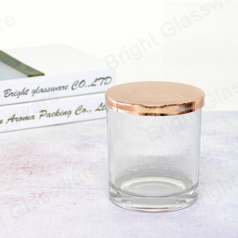 Tapas de tarro de velas de oro rosa de alta calidad para la fabricación de velas perfumadas
