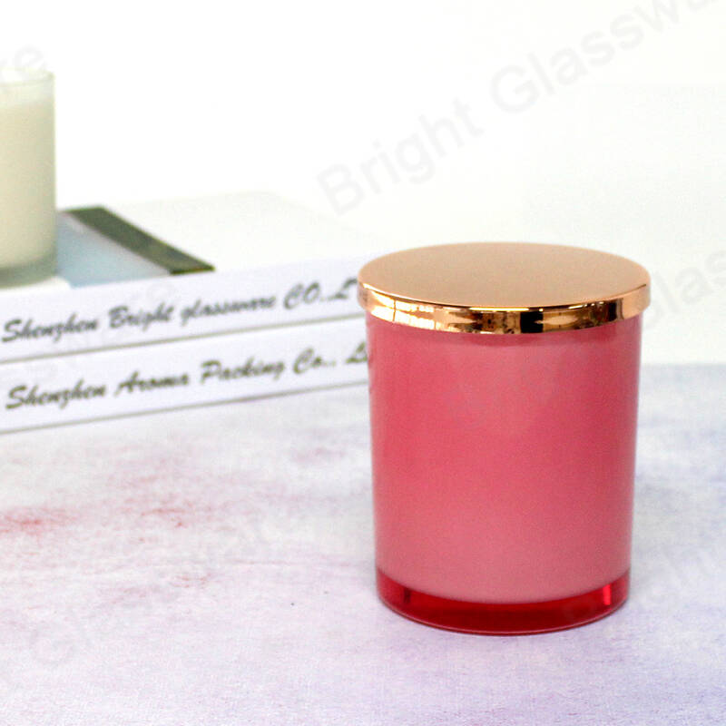Christmas decoration rose gold candle lid for glass candle holder use