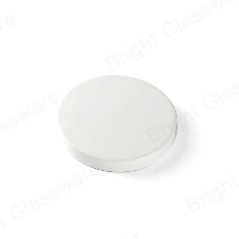 sealed metal lid 80mm candle lid white with silicone for candle jars for candle holders
