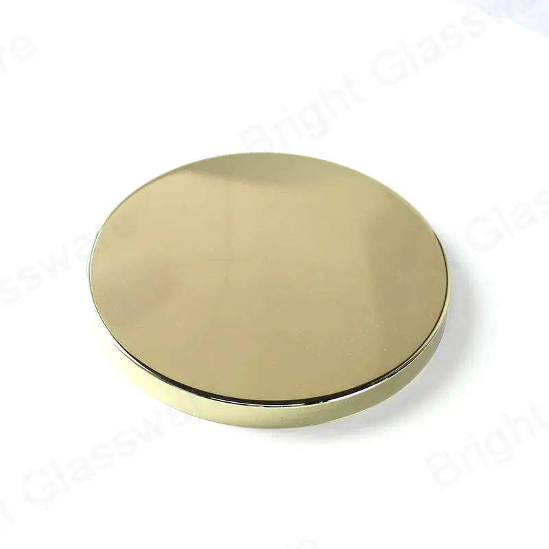 103mm 152mm metal lid for large glass candle cup/ container candle with gold lid