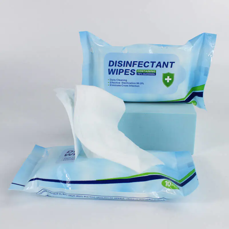 Wholesale Anti-Bacterial Disposable Sanitizer Cleaning Antibacterial Disinfectant 75% Alcohol Wet Wipes