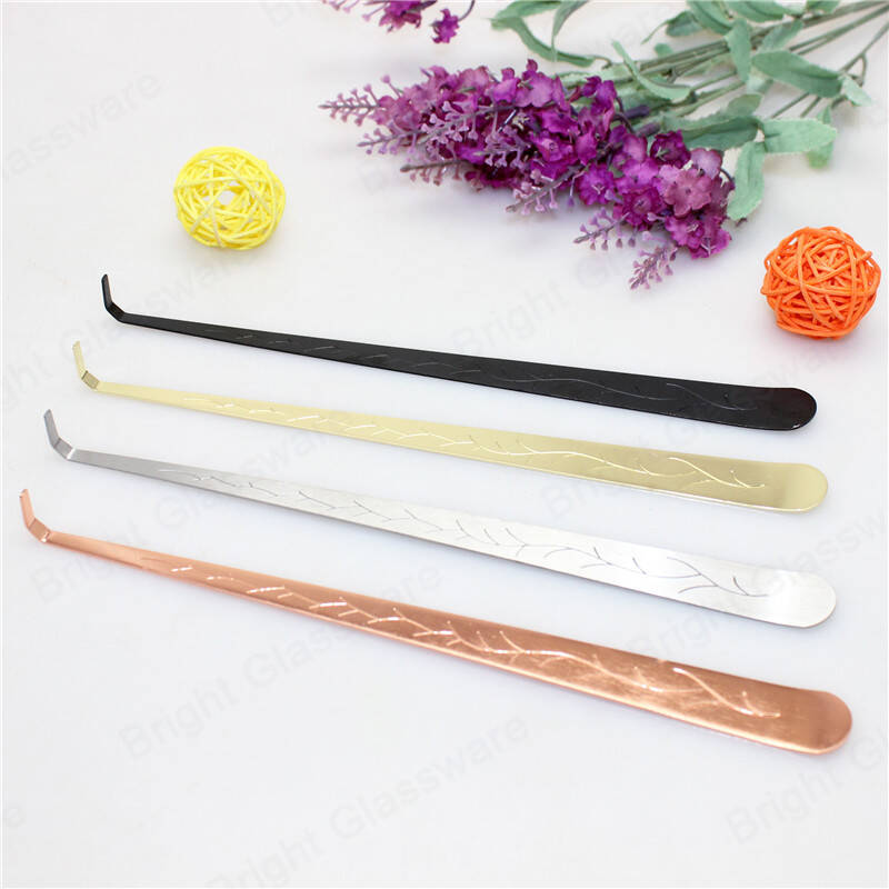  Custom color rose gold silver black stainless steel candle wick dipper candle accessories