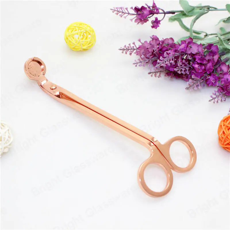 wholesale different color stainless steel candle wick trimmer scissors wick cutter with customize logo