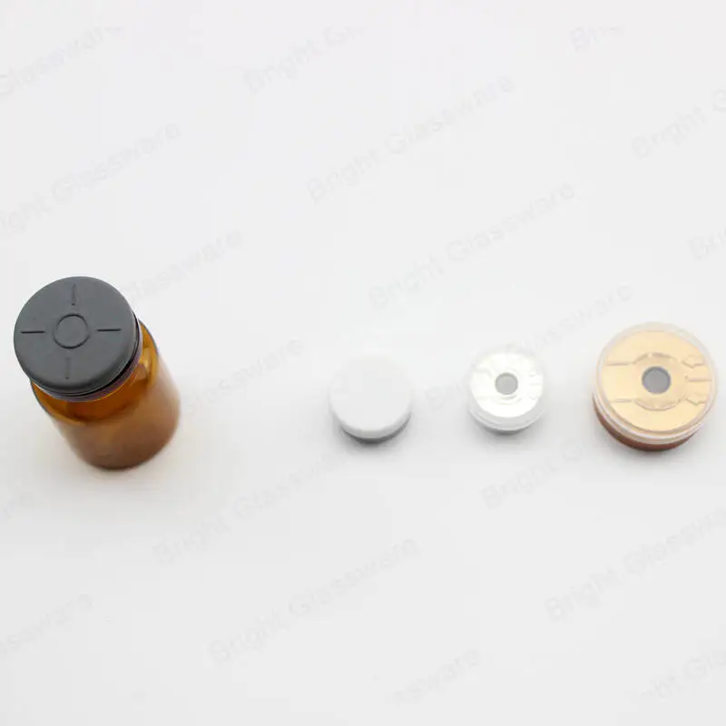 mini amber clear medecine bottles glass pharmaceutical glass vials with rubber stopper 