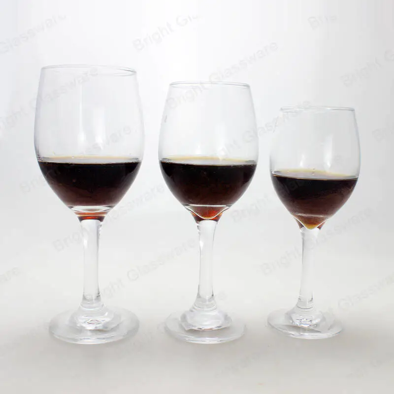 lead free crystal white and red wine glasses with long stem for sale
