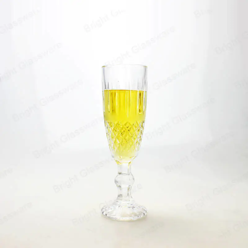 wholesale goblet wine glasses wedding favors diamond glass champagne flutes