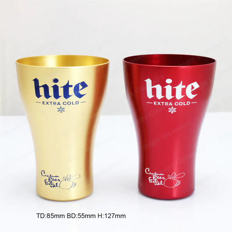 custom coloful milkshake popsicle ice cream cola aluminum beer cups for party and bar 