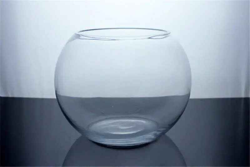 wholesale housewares large glass bubble bowl vase fish bowl globe flower vase 