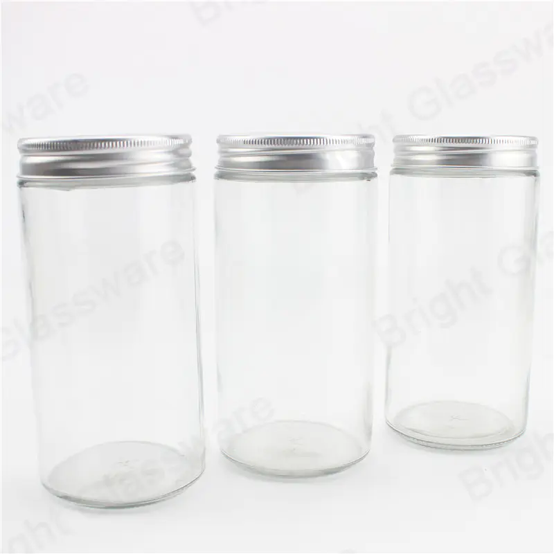 джем мед фасоль закуски герметичный прозрачный стеклянный контейнер для хранения бутылки цилиндр mason jar с алюминиевой винтовой крышкой крышки