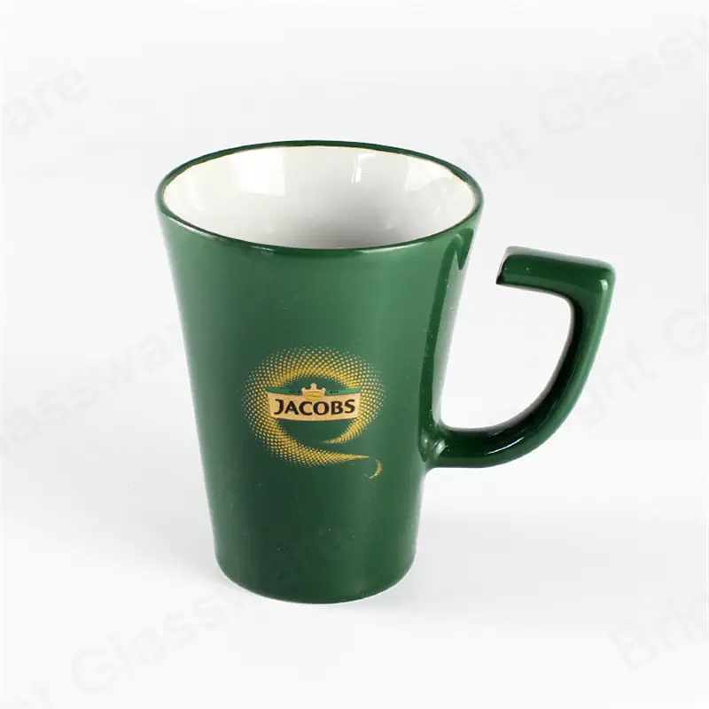 قابلة لإعادة الاستخدام الخزف الشاي الحليب كابتشينو فنجان القهوة أكواب السيراميك مع شعار مخصص
