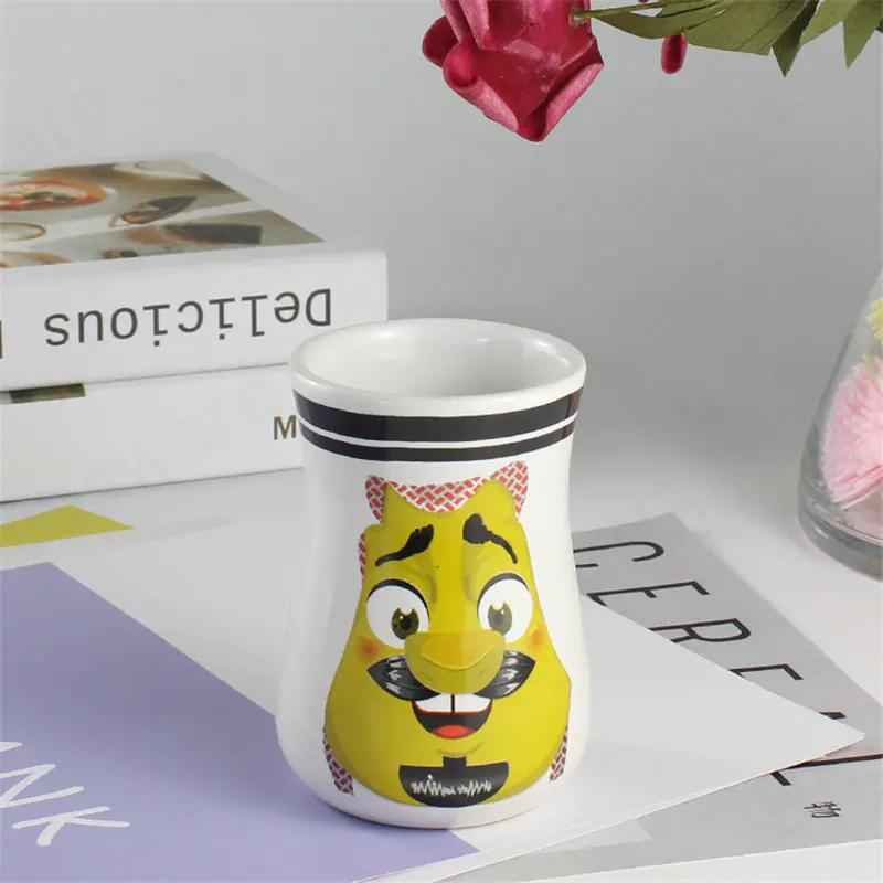 Tazas de cerámica animal al por mayor con diseño de dibujos animados para niños